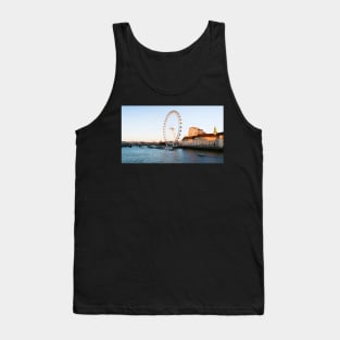 London Eye beautiful sundown near river thames Tank Top